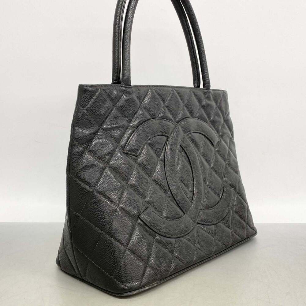 CHANEL Black Caviar Leather Reissue Tote Bag - Picture 2 of 10